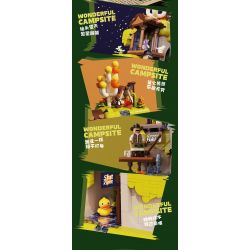 BALODY 21258 KHU CẮM TRẠI WONDER STAR bộ đồ chơi xếp lắp ráp ghép mô hình WONDERFUL CAMPSITE 802 khối