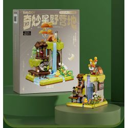 BALODY 21258 KHU CẮM TRẠI WONDER STAR bộ đồ chơi xếp lắp ráp ghép mô hình WONDERFUL CAMPSITE 802 khối