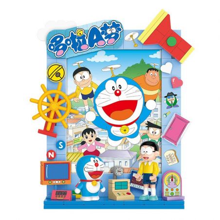 BALODY 21261 DOREMON KHUNG ẢNH ĐẠO CỤ DORA bộ đồ chơi xếp lắp ráp ghép mô hình Movie & Game Phim Và Trò Chơi 170 khối