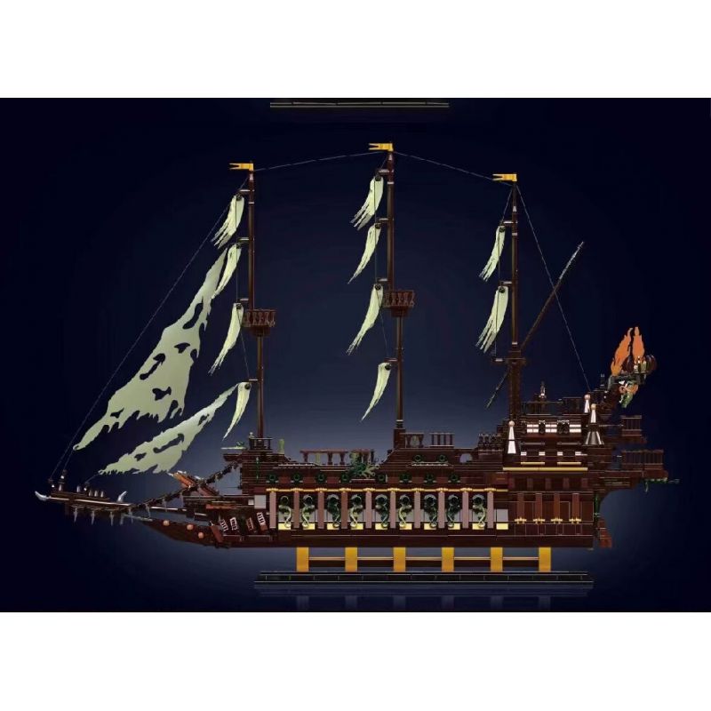 MouldKing 13197 Mould King 13197 NGƯỜI HÀ LAN BAY bộ đồ chơi xếp lắp ráp ghép mô hình Pirates Of The Caribbean THE FLYING DUTCHMAN Cướp Biển Vùng Caribe 4364 khối