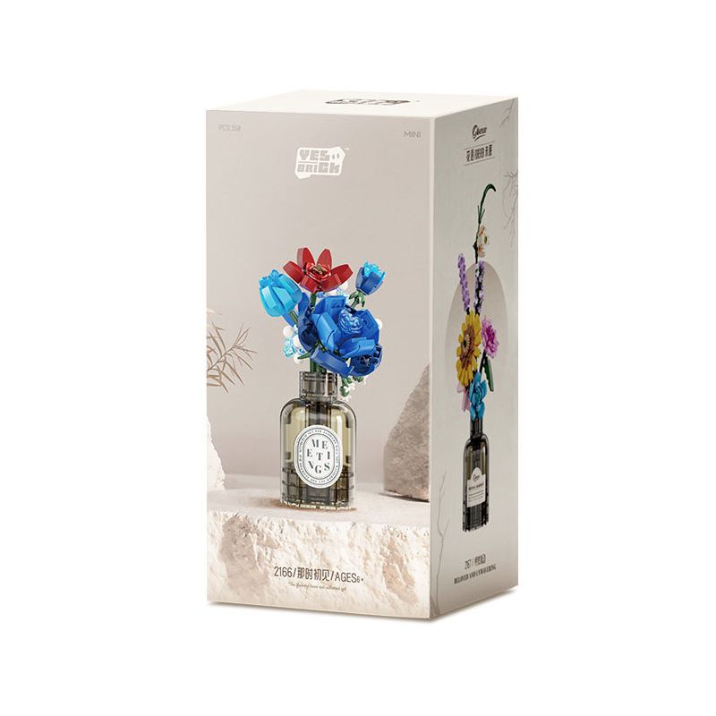 WEILE CREATION 2166 HOA KHÔNG NGỦ II LẦN ĐẦU CHÚNG TA GẶP NHAU bộ đồ chơi xếp lắp ráp ghép mô hình Creator Sáng Tạo 358 khối