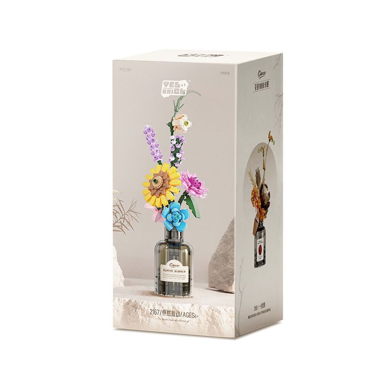 WEILE CREATION 2167 HOA KHÔNG NGỦ II NHỊP TIM bộ đồ chơi xếp lắp ráp ghép mô hình Creator Sáng Tạo 387 khối