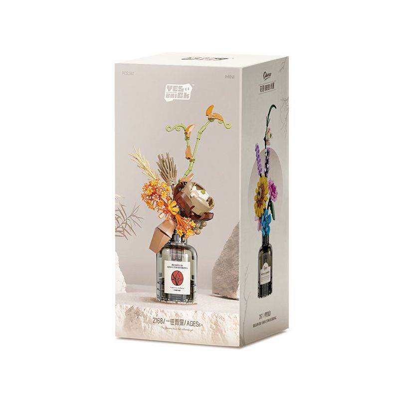 WEILE CREATION 2168 HOA KHÔNG NGỦ II TÌNH YÊU ĐAM MÊ bộ đồ chơi xếp lắp ráp ghép mô hình Creator Sáng Tạo 362 khối