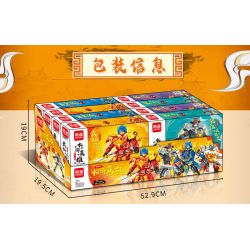 MINGDI LEIBAO K0997 0997 ANH HÙNG THỦY HỬ 4 NGƯỜI MẪU WU SONG JIANG LU ZHISHEN LIN CHONG bộ đồ chơi xếp lắp ráp ghép mô hình 1090 khối