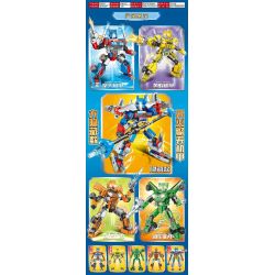 MINGDI LEIBAO K2051 2051 CÓ 5 LOẠI ÁO GIÁP BIẾN HÌNH SKYFIRE MECHA WASP BRAKE HOT ROD VÀ MECHA. bộ đồ chơi xếp lắp ráp ghép mô hình