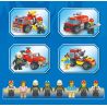 ZHEGAO 913001 CHUYỂN HÓA TRỰC TIẾP TỔ HỢP MECHA CHỮA CHÁY 8 bộ đồ chơi xếp lắp ráp ghép mô hình City Thành Phố 429 khối
