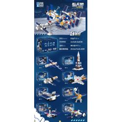 ZHEGAO 915002 TRẠM VŨ TRỤ 8 MÔ HÌNH bộ đồ chơi xếp lắp ráp ghép mô hình City Thành Phố 818 khối