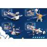 ZHEGAO 915002 TRẠM VŨ TRỤ 8 MÔ HÌNH bộ đồ chơi xếp lắp ráp ghép mô hình City Thành Phố 818 khối