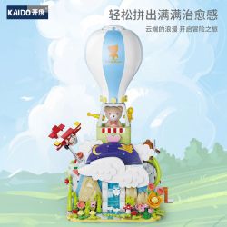 KAIDO KD99015 99015 FANTASY TEDDY CUỘC PHIÊU LƯU KỲ ẢO CỦA KHINH KHÍ CẦU bộ đồ chơi xếp lắp ráp ghép mô hình TEDDY MAGIC LAUNCH ADVENTURE