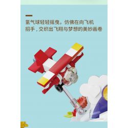 KAIDO KD99015 99015 FANTASY TEDDY CUỘC PHIÊU LƯU KỲ ẢO CỦA KHINH KHÍ CẦU bộ đồ chơi xếp lắp ráp ghép mô hình TEDDY MAGIC LAUNCH ADVENTURE