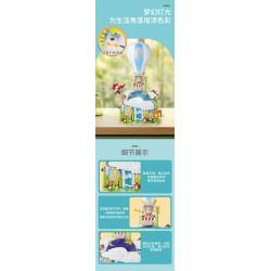 KAIDO KD99015 99015 FANTASY TEDDY CUỘC PHIÊU LƯU KỲ ẢO CỦA KHINH KHÍ CẦU bộ đồ chơi xếp lắp ráp ghép mô hình TEDDY MAGIC LAUNCH ADVENTURE