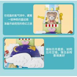KAIDO KD99015 99015 FANTASY TEDDY CUỘC PHIÊU LƯU KỲ ẢO CỦA KHINH KHÍ CẦU bộ đồ chơi xếp lắp ráp ghép mô hình TEDDY MAGIC LAUNCH ADVENTURE
