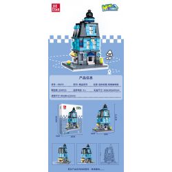 JIESTAR 59079 CẢNH PHỐ MINI CAFÉ GÓC bộ đồ chơi xếp lắp ráp ghép mô hình MINI STREET CORNER CAFE 290 khối