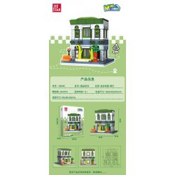 JIESTAR 59080 CHẾ ĐỘ XEM PHỐ THU NHỎ NGÂN HÀNG bộ đồ chơi xếp lắp ráp ghép mô hình MINI STREET BANK 292 khối
