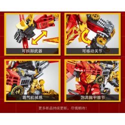 MINGDI LEIBAO K2040 2040 TRẬN CHIẾN CƠ KHÍ VUA KHỈ CYBORG MECHA bộ đồ chơi xếp lắp ráp ghép mô hình MECHBATTLE 649 khối