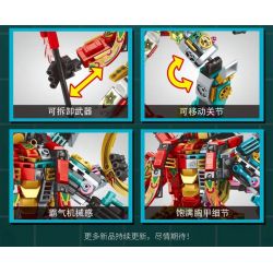 MINGDI LEIBAO K2041 2041 TRẬN CHIẾN CƠ KHÍ NEZHA CYBORG MECHA bộ đồ chơi xếp lắp ráp ghép mô hình MECHBATTLE 650 khối