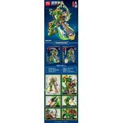 MINGDI LEIBAO K2042 2042 TRẬN CHIẾN CƠ KHÍ QUAN VŨ CYBORG MECHA bộ đồ chơi xếp lắp ráp ghép mô hình MECHBATTLE 664 khối