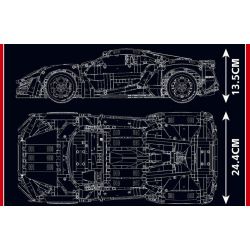 MouldKing 13190 Mould King 13190 SIÊU XE LYCAN tỷ lệ 1:8 bộ đồ chơi xếp lắp ráp ghép mô hình Technic LYKAN Kỹ Thuật Công Nghệ Cao Mô Hình Phương Tiện 4070 khối
