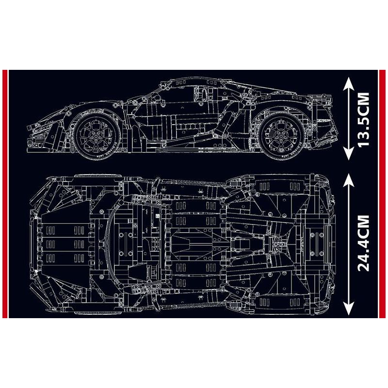 MouldKing 13190 Mould King 13190 SIÊU XE LYCAN tỷ lệ 1:8 bộ đồ chơi xếp lắp ráp ghép mô hình Technic LYKAN Kỹ Thuật Công Nghệ Cao Mô Hình Phương Tiện 4070 khối
