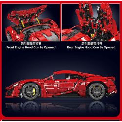 MouldKing 13190 Mould King 13190 SIÊU XE LYCAN tỷ lệ 1:8 bộ đồ chơi xếp lắp ráp ghép mô hình Technic LYKAN Kỹ Thuật Công Nghệ Cao Mô Hình Phương Tiện 4070 khối