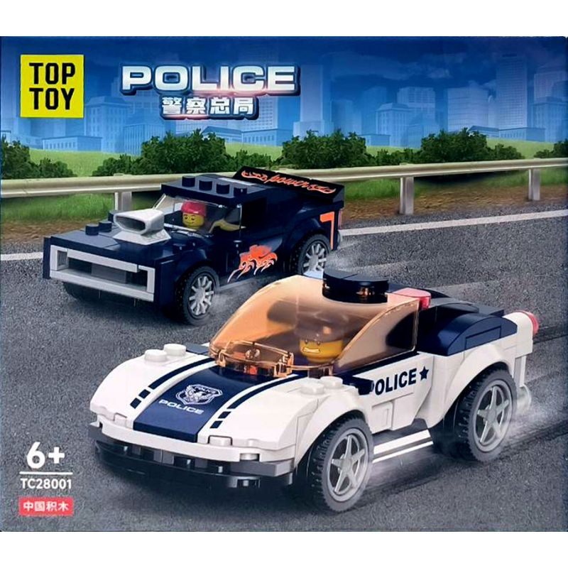 TOP TOY TC28001 28001 non Lego TRỤ SỞ CẢNH SÁT bộ đồ chơi xếp lắp ráp ghép mô hình City POLICE Thành Phố