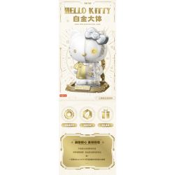 TOP TOY TC2045 2045 TC2060 2060 SANRIO THÂN HÌNH BẠCH KIM HELLO KITTY CYBORG bộ đồ chơi xếp lắp ráp ghép mô hình HELLO KITTY WHITE GOLDEN BIG FIGURE 400 khối