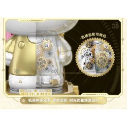 TOP TOY TC2045 2045 TC2060 2060 SANRIO THÂN HÌNH BẠCH KIM HELLO KITTY CYBORG bộ đồ chơi xếp lắp ráp ghép mô hình HELLO KITTY WHITE GOLDEN BIG FIGURE 400 khối