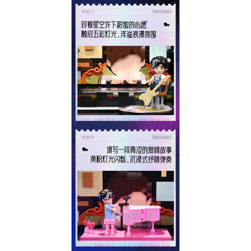 KEEPPLEY K21301 21301 BẠN CÙNG LỚP CHU TRI ÂN TÁC PHẨM KINH ĐIỂN VÀ SÂN KHẤU bộ đồ chơi xếp lắp ráp ghép mô hình CHOUCHOU 1592 khối