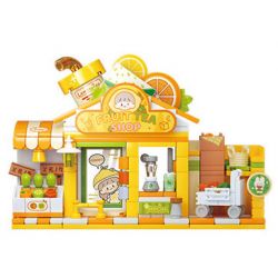 WEKKI 516502 KING ZHUO CỬA HÀNG ĐẦY MÀU SẮC CỦA AZHUO TRÀ TRÁI CÂY bộ đồ chơi xếp lắp ráp ghép mô hình