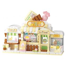 WEKKI 516503 CỬA HÀNG ĐẦY MÀU SẮC CỦA KING ZHUO NHÀ ĂN NHẸ AZHUO bộ đồ chơi xếp lắp ráp ghép mô hình