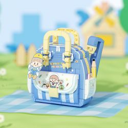 WEKKI 516508 KING ZHUO CHIẾC TÚI ĐA NĂNG CỦA AZHUO CẶP ĐI HỌC NHỎ bộ đồ chơi xếp lắp ráp ghép mô hình