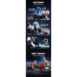 KEEPPLEY K10232 10232 KẾ HOẠCH ĐỔ BỘ LÊN MẶT TRĂNG XE THÁM HIỂM CÓ NGƯỜI LÁI bộ đồ chơi xếp lắp ráp ghép mô hình City Thành Phố 261 khối