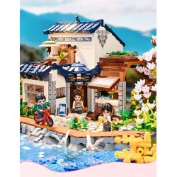 KEEPPLEY K18004 18004 ĐẠI LÝ TUYỆT VỜI HOA THƯỢNG QUAN bộ đồ chơi xếp lắp ráp ghép mô hình Creator Sáng Tạo 3399 khối