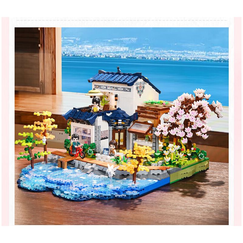 KEEPPLEY K18004 18004 ĐẠI LÝ TUYỆT VỜI HOA THƯỢNG QUAN bộ đồ chơi xếp lắp ráp ghép mô hình Creator Sáng Tạo 3399 khối