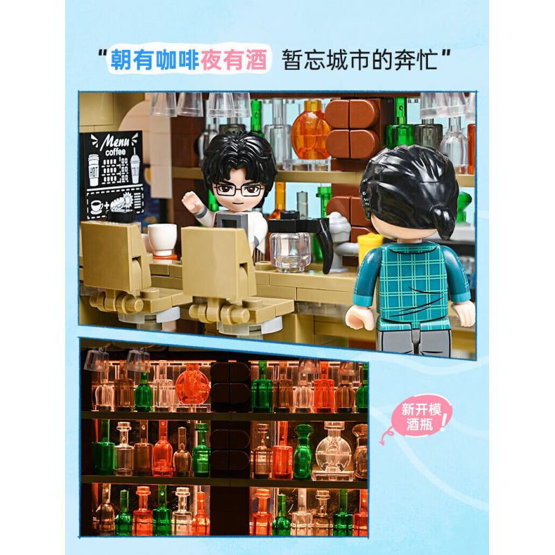 KEEPPLEY K18004 18004 ĐẠI LÝ TUYỆT VỜI HOA THƯỢNG QUAN bộ đồ chơi xếp lắp ráp ghép mô hình Creator Sáng Tạo 3399 khối