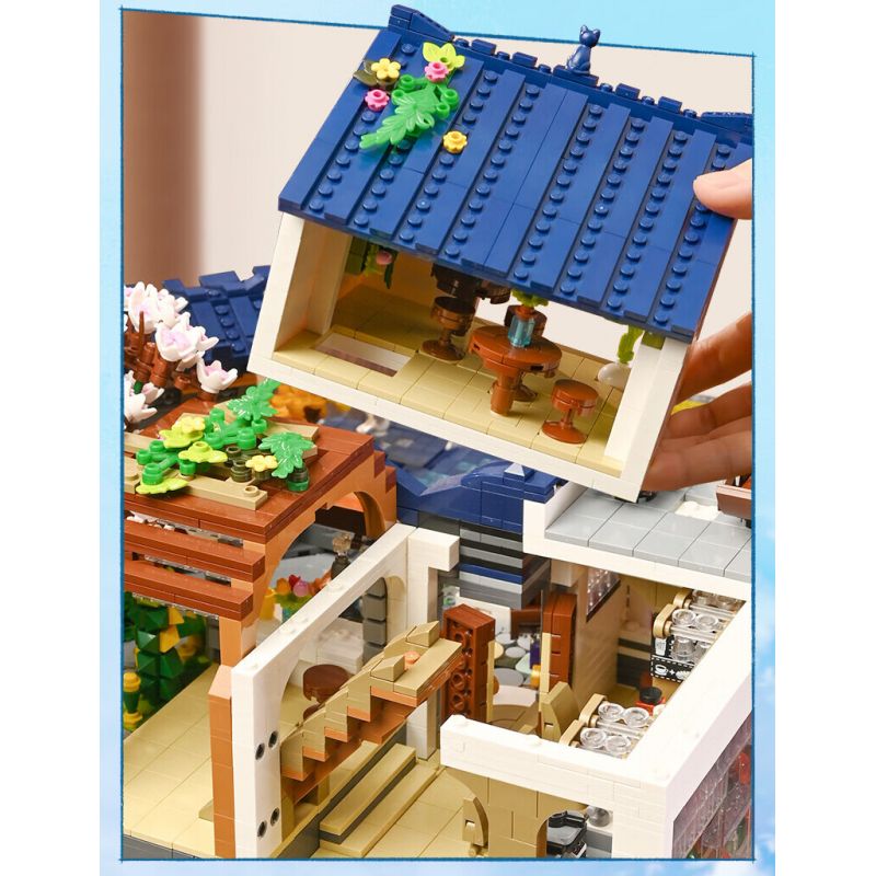 KEEPPLEY K18004 18004 ĐẠI LÝ TUYỆT VỜI HOA THƯỢNG QUAN bộ đồ chơi xếp lắp ráp ghép mô hình Creator Sáng Tạo 3399 khối