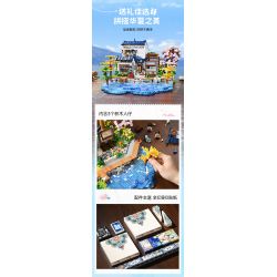 KEEPPLEY K18004 18004 ĐẠI LÝ TUYỆT VỜI HOA THƯỢNG QUAN bộ đồ chơi xếp lắp ráp ghép mô hình Creator Sáng Tạo 3399 khối