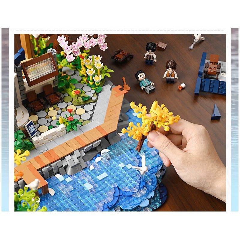 KEEPPLEY K18004 18004 ĐẠI LÝ TUYỆT VỜI HOA THƯỢNG QUAN bộ đồ chơi xếp lắp ráp ghép mô hình Creator Sáng Tạo 3399 khối