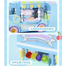 KEEPPLEY K20847 20847 SANRIO XE BÁN MÓN TRÁNG MIỆNG CHÓ TAI TO BÁNH PUDDING bộ đồ chơi xếp lắp ráp ghép mô hình Movie & Game SANRIO CHARACTERS Phim Và Trò Chơi 310 khối