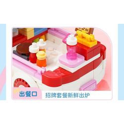 KEEPPLEY K20848 20848 SANRIO XE TẢI BURGER HELLO KITTY CHÓ PACHA bộ đồ chơi xếp lắp ráp ghép mô hình Movie & Game SANRIO CHARACTERS Phim Và Trò Chơi 340 khối
