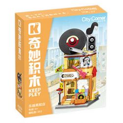 KEEPPLEY K28028 28028 CHẾ ĐỘ XEM PHỐ ĐẦY MÀU SẮC PHẦN 6 CỬA HÀNG NHẠC CỤ VÀ ĐĨA NHỰA bộ đồ chơi xếp lắp ráp ghép mô hình 351 khối
