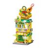 KEEPPLEY K28029 28029 CHẾ ĐỘ XEM PHỐ ĐẦY MÀU SẮC PHẦN 6 NHÀ HÀNG ĐÔNG NAM Á bộ đồ chơi xếp lắp ráp ghép mô hình 391 khối
