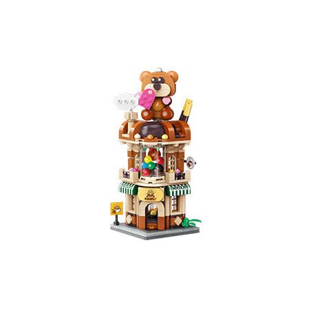 MINISO K28030 28030 KEEPPLEY K28030 28030 CHẾ ĐỘ XEM PHỐ ĐẦY MÀU SẮC PHẦN 6 NHÀ MÁY SÔ CÔ LA TRONG MƠ bộ đồ chơi xếp lắp ráp ghép mô hình 391 khối