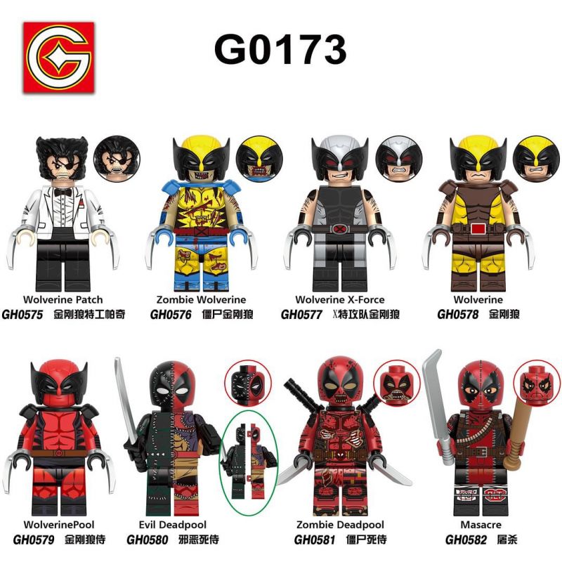 G CARD G0173 0173 GH0575 0575 GH0576 0576 GH0577 0577 GH0578 0578 GH0579 0579 GH0580 0580 GH0581 0581 GH0582 0582 8 NHÂN VẬT NHỎ CỦA DEADPOOL VÀ WOLVERINE bộ đồ chơi xếp lắp ráp ghép mô hình Super Heroes DEADPOOL & WOLVERINE Siêu Nhân Anh Hùng G CARD G0173 0173 GH0575 0575 GH0576 0576 GH0577 0577 GH0578 0578 GH0579 0579 GH0580 0580 GH0581 0581 GH0582 0582 8 NHÂN VẬT NHỎ CỦA DEADPOOL VÀ WOLVERINE bộ đồ chơi xếp lắp ráp ghép mô hình Super Heroes DEADPOOL & WOLVERINE Siêu Nhân Anh Hùng