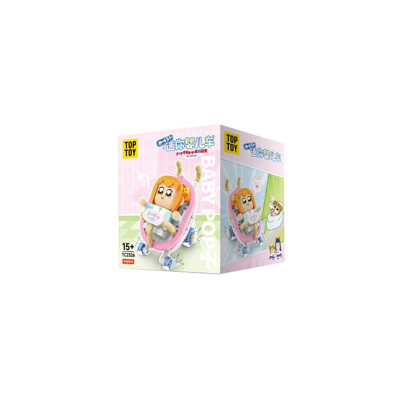 TOP TOY TC2326 2326 non  CUỘC SỐNG HÀNG NGÀY CỦA POPZI VÀ PIPI XE ĐẨY MINI bộ đồ chơi xếp lắp ráp ghép mô hình Movie & Game Phim Và Trò Chơi
