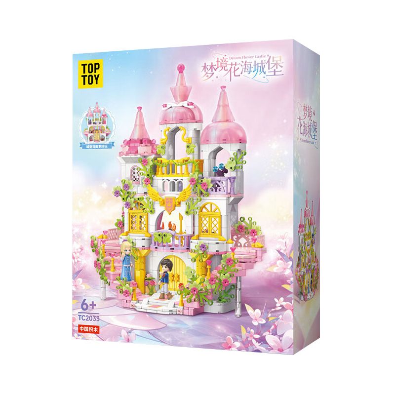 TOP TOY TC2033 2033 LÂU ĐÀI HOA MỘNG MƠ bộ đồ chơi xếp lắp ráp ghép mô hình Girl DREAM FLOWER CASTLE Con Gái