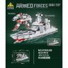 Kazi KY84180 84180 MECHA BIẾN HÌNH KẺ HỦY DIỆT 052B bộ đồ chơi xếp lắp ráp ghép mô hình Military Army ARMED FORCES Quân Sự Bộ Đội 413 khối