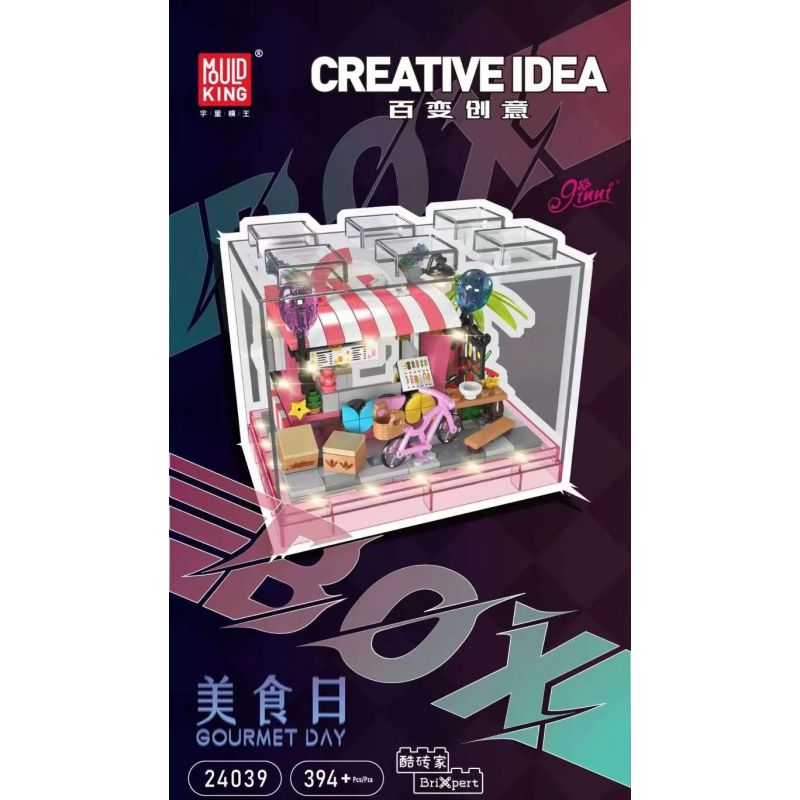 MouldKing 24039 Mould King 24039 NGÀY ĂN UỐNG bộ đồ chơi xếp lắp ráp ghép mô hình GOURMET DAY 394 khối