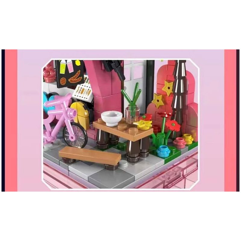 MouldKing 24039 Mould King 24039 NGÀY ĂN UỐNG bộ đồ chơi xếp lắp ráp ghép mô hình GOURMET DAY 394 khối