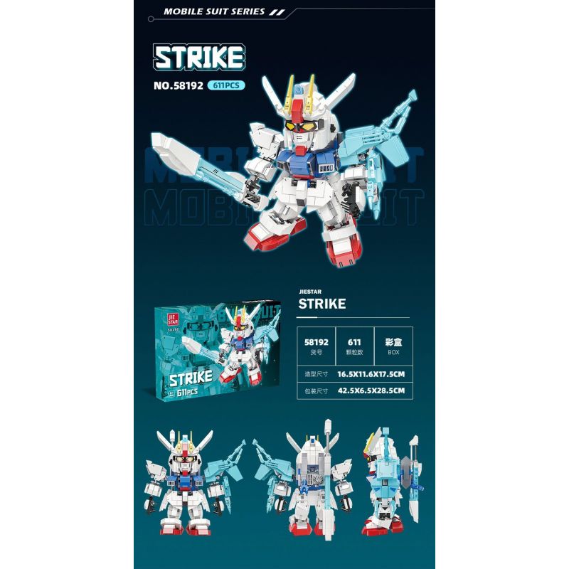 JIESTAR 58192 CHIẾN TRANH GIỮA CÁC VÌ SAO TẤN CÔNG bộ đồ chơi xếp lắp ráp ghép mô hình Movie & Game Phim Và Trò Chơi 611 khối